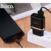 Мережевий зарядний пристрий HOCO C12 Smart Dual USB (микрокабель) зарядное устройство Черный (6957531064114) - изображение 4