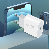 Мережевий зарядний пристрій WUW-C178 1Type-C PD20W  white (Цвет Белый) - фото № 4