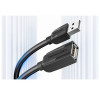 Кабель Подовжувач Vention USB2.0 Extension Cable 1M Black (VAS-A44-B100) - зображення 2