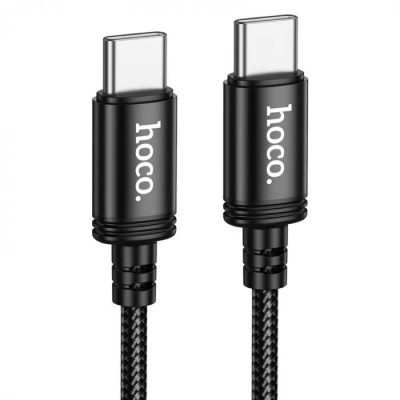 Кабель HOCO X91 Radiance 60W charging data cable for Type-C to Type-C(L=3M) Black (6931474788733) - изображение 1