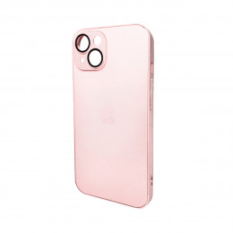 Чохол для смартфона AG Glass Matt Frame Color Logo for Apple iPhone 14 Chanel Pink