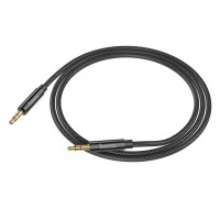 Аудiокабель HOCO UPA19 AUX audio cable (L=1M) Black (Колір 7073) - фото № 3