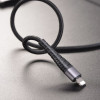 Кабель BOROFONE BX32 USB to iP 2.4A, 1m, nylon, aluminum+TPE connectors, Black (7073)- № 4