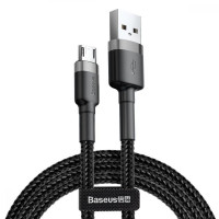 Кабель Baseus Cafule Cable USB For Micro 2.4A 1m Gray+Black (Колір Темно-серый), Атикул k7642 |  купить на VILKI.NET - фото № 1