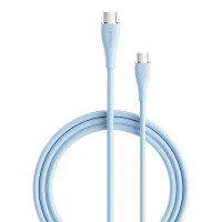 Кабель Vention USB 2.0 C Male to C Male 5A Cable 1.5M Light Blue Silicone Type (TAWSG) (Колір Light Blue) - фото № 8