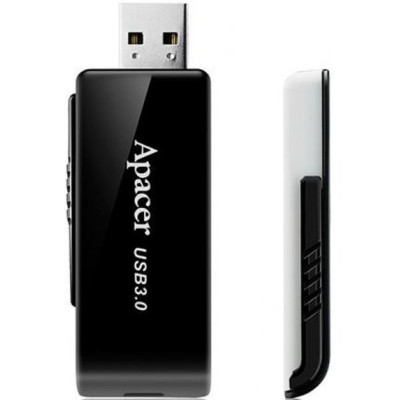 Flash Apacer USB 3.0 AH350 128Gb black (AP128GAH350B-1) - зображення 1