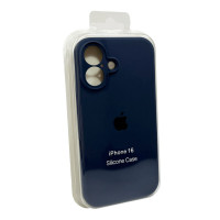 Чохол для смартфона Silicone Full Case AA Camera Protect for Apple iPhone 16 7,Dark Blue (Колір 30805) - фото № 2