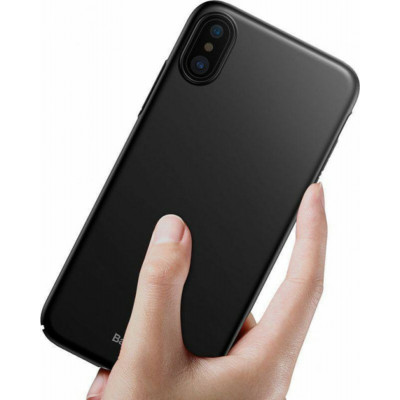 Чохол накладка Baseus Thin Case For iPhone X Black - зображення 3