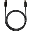 Кабель Baseus Tungsten Gold Fast Charging Data Cable Type-C to iP PD 20W 1m Black - изображение 2