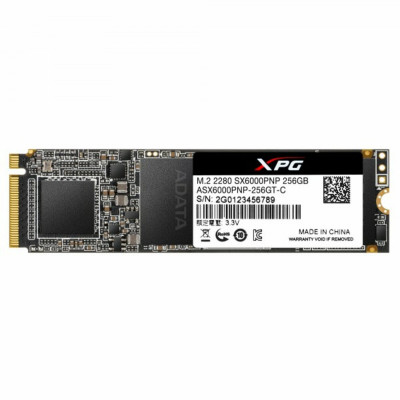 SSD M.2 ADATA XPG SX6000 Pro 256 ГБ 2280 PCIe 3.0x4 NVMe 3D Nand Читання/Запис: 2100/1500 МБ/с (ASX6000PNP-256GT-C) - зображення 1