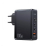 Мережевий зарядний пристрий Usams US-CC163 T50 100W 4 порта ACCC GaN Fast Charger (EU) Черный