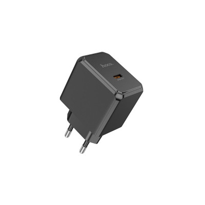 Мережевий зарядний пристрій HOCO CS13A Ocean single port PD20W charger Black - изображение 1