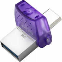Флеш-накопичувач Kingston USB 3.2 DT microDuo 3C 256GB (Type-A/Type-C) (200Mb/s)  - фото № 3