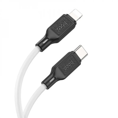 Кабель HOCO X90 Cool silicone PD charging data cable for iP White (6931474788399) - зображення 2