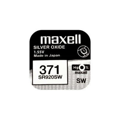 Батарейка MAXELL SR920SW 1PC EU MF (371) A 1шт (M-18290100) (4902580132361) - изображение 1
