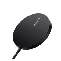 Бездротовий зарядний пристрій Baseus Simple Mini3 Magnetic Wireless Charger 15W Black (Цвет 7073) - фото № 3