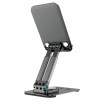 Тримач для мобільного HOCO PH48 Fun dual axis 360 rotating tablet desktop holder Black (Black)- № 2