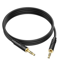 Аудiокабель HOCO UPA30 Friend audio cable AUX Black (Цвет 7073) - фото № 3