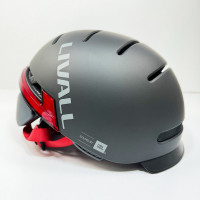 Захисний шолом Livall BH51M NSO (L) Black (57-61см), акустика JBL, мікрофон, сигнали поворотів та стопів, додаток, пульт BR80, застібка, Bluetooth (Цвет Черный) - фото № 5