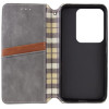 Чохол-книжка для смартфона Rubic Leather for Xiaomi Redmi Note 13 4G Grey (30812)- № 3