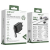 Мережевий зарядний пристрій ACEFAST A110 PD30W GaN charger (USB-C+USB-C) with retractable cable (EU) Black (7073)- № 2