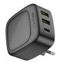 Мережевий зарядний пристрій BOROFONE BAS23A Lucky PD30W(1C2A) charger(EU) Black (Черный)- № 4