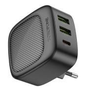 Мережевий зарядний пристрій BOROFONE BAS23A Lucky PD30W(1C2A) charger(EU) Black (Колір Черный) - фото № 4