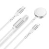 Бездротовий зарядний пристрій HOCO CW54 2-in-1 charging cable iP+iWatch White (Белый)- № 2
