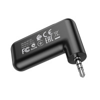 Bluetooth-ресивер BOROFONE BC35 Wideway car AUX BT receiver Black  - фото № 2