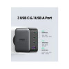 Зарядний пристрій UGREEN CD226 100W GaN Fast Charger with 100W USB-C Cable(UGR-90575) - изображение 3