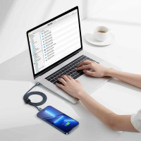 Кабель Baseus Crystal Shine Series Fast Charging Data Cable Type-C to iP 20W 1.2m Black (Колір 7073) - фото № 5