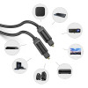 Аудіокабель Vention Optical Fiber Audio Cable 3M Black (BAEBI) (Черный)- № 6