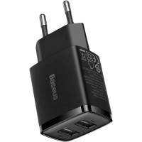 Мережевий зарядний пристрій Baseus Compact Charger 2U 10.5W EU Black (Колір Черный) - фото № 2