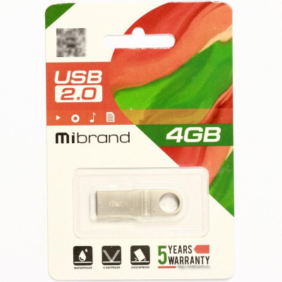 Flash Mibrand USB 2.0 Puma 4Gb Silver - изображение 2