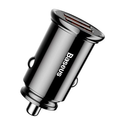 Автомобильное зарядное устройство пристрій Baseus Circular Plastic А+А 30W Черный (CCALL-YD01) - изображение 4