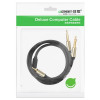 Аудіокабель UGREEN 3.5mm TRS to Dual 6.35mm TS Audio Cable 1m (Gray) (Серыйм)- № 2
