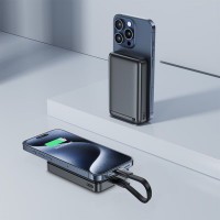 Зовнішній акумулятор ACEFAST M11 PD30W Qi2 magnetic wireless charging power bank 10000 mAh Black (Колір Черный) - фото № 6
