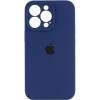 Чохол для смартфона Silicone Full Case AA Camera Protect for Apple iPhone 13 Pro 7,Dark Blue (FullAAi13P-7)