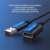 Кабель Vention USB 2.0 A Male to A Female Extension Cable 3M black PVC Type (CBIBI) - зображення 5