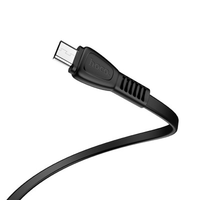 Кабель HOCO X40 USB to Micro 2.4A, 1m, TPE, TPE connectors, Black (6931474711670) - зображення 3