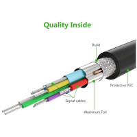 Кабель UGREEN US210 USB 3.0 AM to BM Print Cable 2m (Black）(UGR-10372) (Колір Черный) - фото № 5
