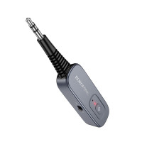 Bluetooth-ресивер BOROFONE BC51 Clear way AUX BT audio receiver/transmitter Metal Grey (Колір Metal Gray) - фото № 3