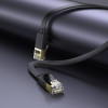 Кабель HOCO US07 Общий плоский сетевой кабель из чистой меди (L=1M), черный - изображение 4