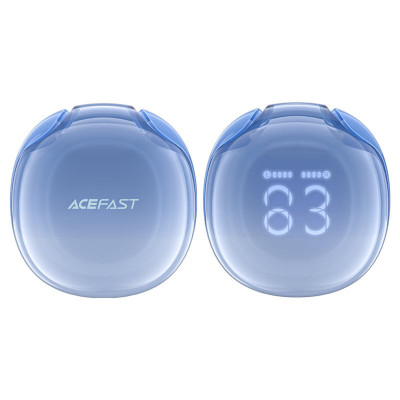 Навушники ACEFAST T9 Crystal (Air) color bluetooth earbuds Glacier Blue - изображение 3
