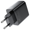 Мережевий зарядний пристрій ACEFAST A110 PD30W GaN charger (USB-C+USB-C) with retractable cable (EU) Black (7073)- № 5