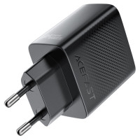 Мережевий зарядний пристрій ACEFAST A110 PD30W GaN charger (USB-C+USB-C) with retractable cable (EU) Black (Цвет 7073) - фото № 5