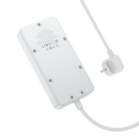 Мережевий подовжувач HOCO AC8A Storm 3-position socket(PD30W/1C3A) White (Цвет Белый) - фото № 4