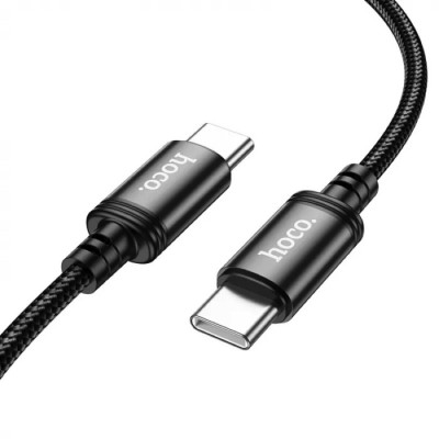 Кабель HOCO X91 Radiance 60W charging data cable for Type-C to Type-C(L=3M) Black (6931474788733) - изображение 4
