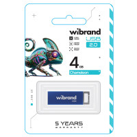 Флеш-накопичувач Wibrand USB 2.0 Chameleon 4Gb Blue (Колір Голубой) - фото № 2