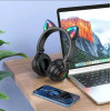 Бездротові навушники BOROFONE BO18 Cat ear BT headphones Black (Черный)- № 3